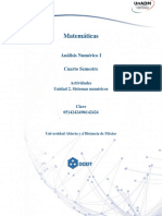 Unidad 2 - Actividad 1. Sistemas Numericos y Error