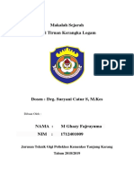 Sejarah/History Gigi Tiruan Kerangka Logam (Frame Denture)