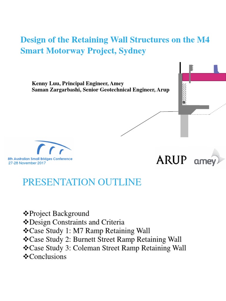 M4 Smart Motorway Retaining Wall Design | PDF | Deep Foundation ...
