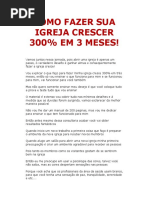 Como Fazer Sua Igreja Crescer 300%