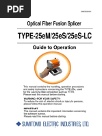 Splicer Sumitomo T25e Manual