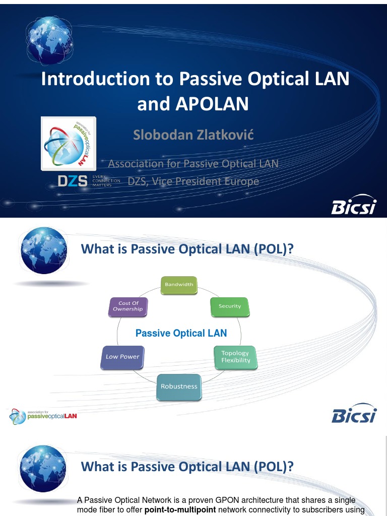 Introduction To Passive Optical Lan | PDF | Telecommunications ...