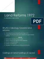 Land Reforms 1972 (Hamza Naeem)