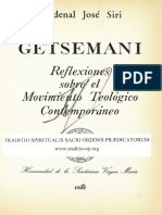Giuseppe Siri - Getsemani (Reflexiones Sobre El Movimiento Teológico Contemporáneo)