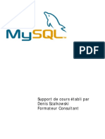 Cours Support MySql - Denis Szalkowski PDF