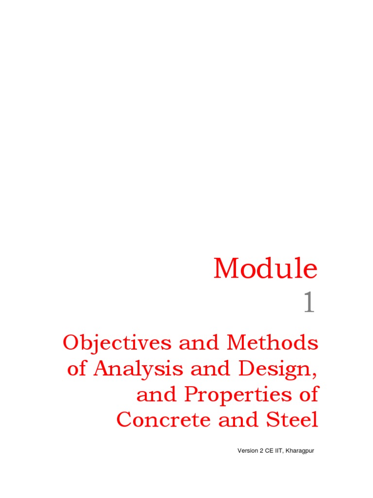 Concrete Design Objectives and Methods | PDF | Deformation (Engineering ...