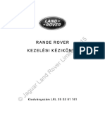 Range Rover Kezelési Kézikönyv