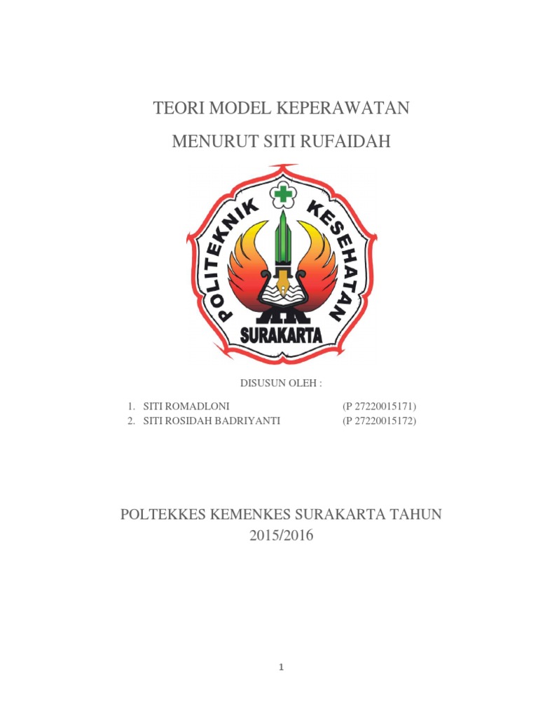 Model Keperawatan Siti Rufaidah | PDF
