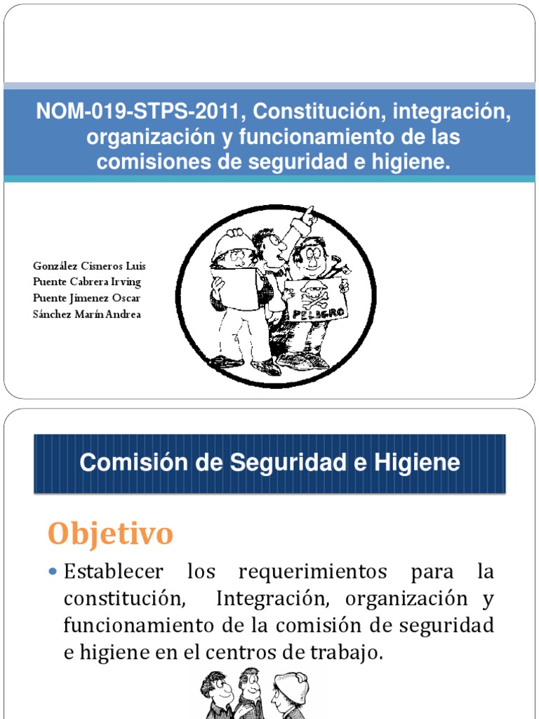 Nom 019 Stps 2011 PDF Bienêtre Médical