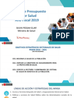 Presupuesto 2019 - Sector de Salud