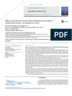 Efficacy and Safety of Normal Saline Instillation and Paediatric