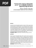 (Monica Fagundes) 'Como Este Corpo Dançando Em Si' Ou o Trabalho Da Forma Em Jorge de Sena
