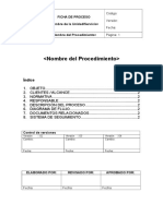 Plantilla para Documentar Procesos