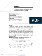 Wastewater Treatment in Baghdad Using Moving Bed Biofilm Reactor