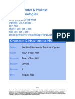 Doc PKG Vol II - O&M Manual (Rev 0)