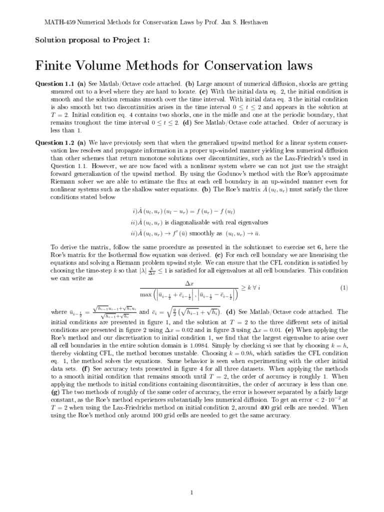 MATH459 Project1 Solution | PDF | Numerical Analysis | Nonlinear System