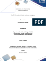 Diego Garcia Informe de Actividades Decisiones Estartégicas