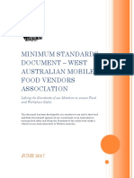 Minimum Standards Document - West Australian Mobile Food Vendors Association