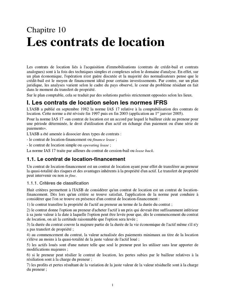Ias 10 PDF | PDF | Leasing | Normes internationales d'information ...
