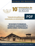 Compendio 10 Encuentro Economistas Bolivia