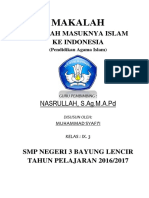 Makalah Perkembangan Islam Di Nusantara JADI