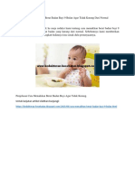 Cara Menaikkan Berat Badan Bayi 9 Bulan Agar Tidak Kurang Dari Normal PDF