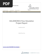 SOLIDWORKS Flow Simulation Project Report: (Company Logo Here)