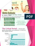 Birth Defects Causes and Prevention