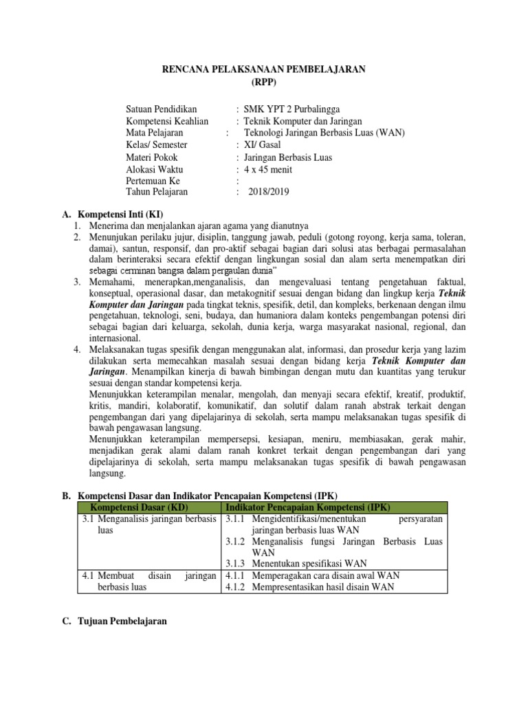Materi Teknologi Jaringan Berbasis Luas Guru Galeri