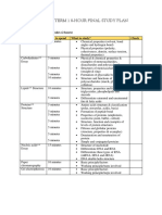 Biology Term 1 8-Hour Final Study Plan