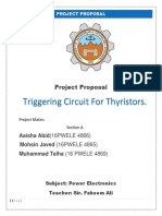 Project Proposal Triggering Circuit For Thyristors