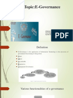 Topic:E-Governance: Abhishek Singh Chaudhary (R120215042) Asha Rani Kaindal (R120215040) Ayesha Singh (R120215012)