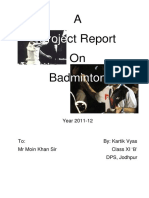 Badmintion Project 2 PDF