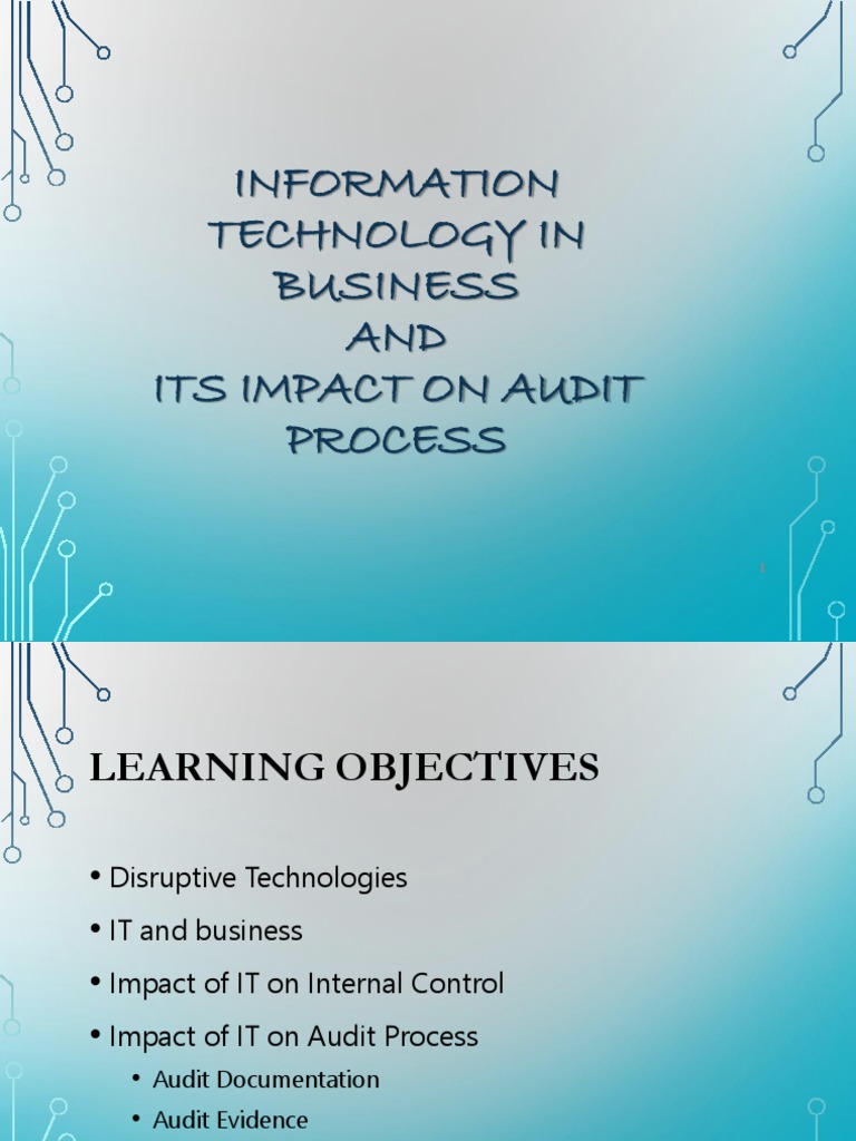 IT's Impact on Business Audit Processes | PDF | Audit | Information ...