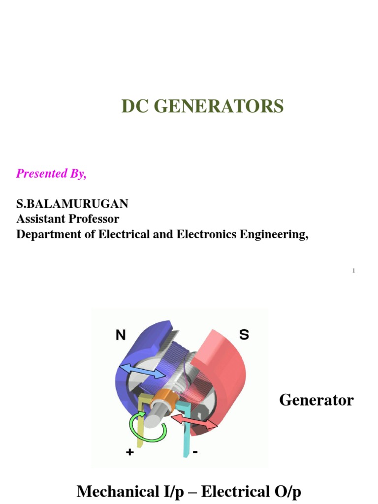 Dc Generator | Electric Generator | Electromagnetic Induction