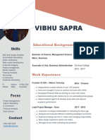 Vibhu Sapra: Educational Background