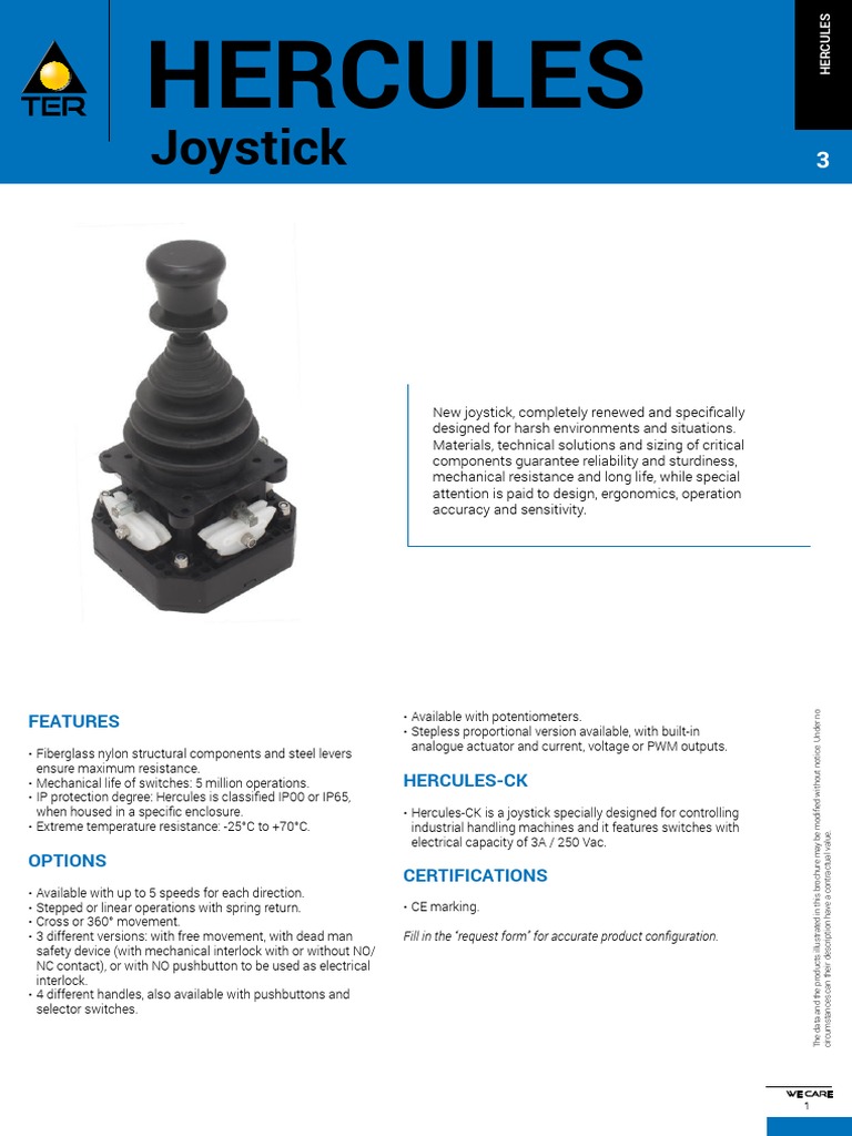 Joystick Hercules en | PDF | Electrical Resistance And Conductance | Switch