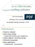 Intro To Cyber-Security:: Crypto-Hashing Schemes