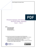 Formal Languages and Automata Theory Exercises Finite Automata Unit 3 - Part 1