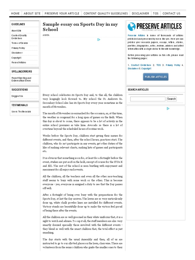 Free sports essays picture