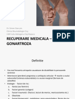 Recuperare Medicala - Gonartroza: Dr. Simon Siao-Pin Clinica Reumatologie Cluj UMF Iuliu Hatieganu Cluj-Napoca