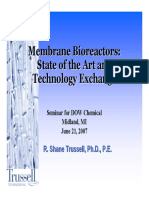 Membrane Bioreactors: State of The Art and Technology Exchange