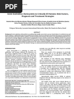 Acute Acalculous Cholecystitis in Critically Ill Patients Risk Factors Diagnosis and Treatment Strategies