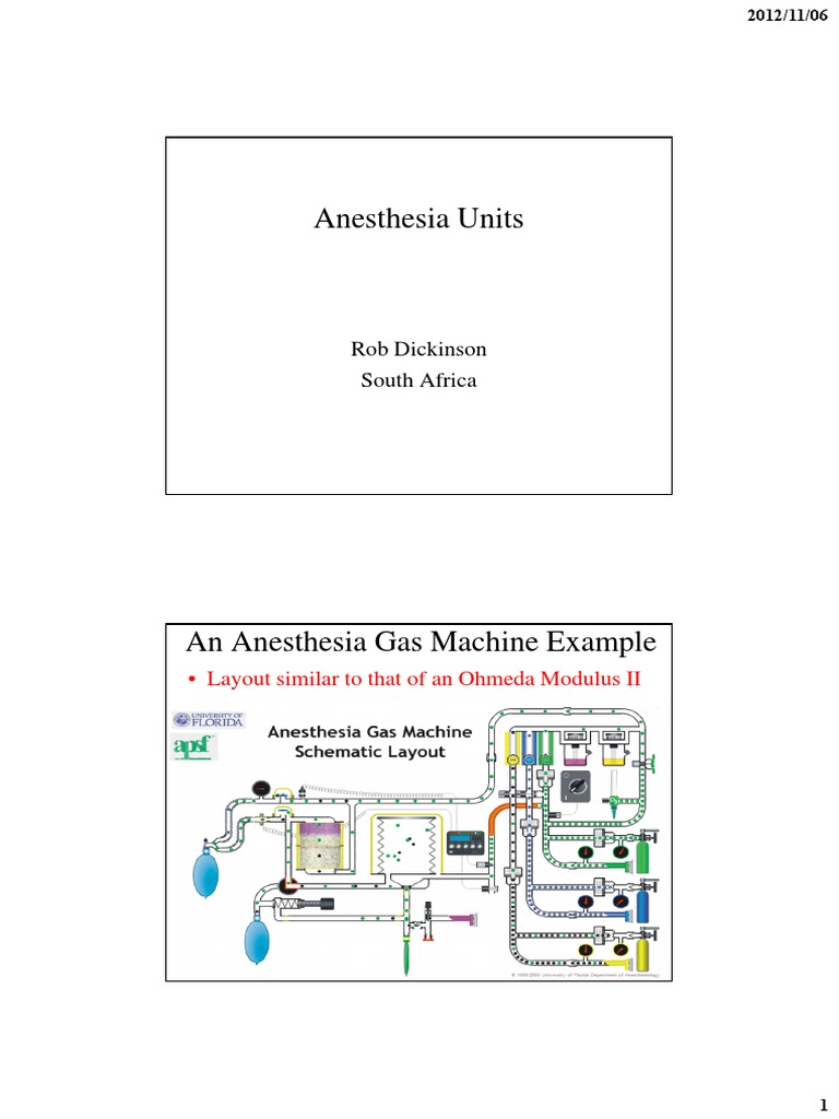 Anaesthesia Machines | PDF | Gases | Mechanical Engineering