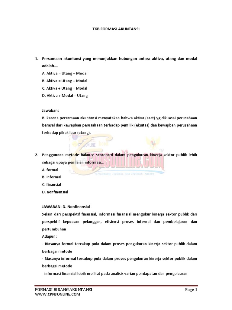 Materi Soal Tkb Analis Hukum Kemenkumham