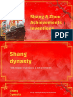 zhou   shang achievements inventions