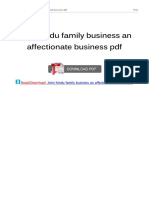 Joint Hindu Family Business An Affectionate Business PDF: Read/Download: Read/Download