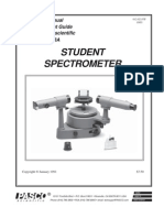 Student Spectrometer: Instruction Manual and Experiment Guide For The PASCO Scientific Model SP-9268A