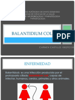 Balantidiosis: Infección por Balantidium coli
