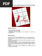 Puzzle Operaciones Fracciones